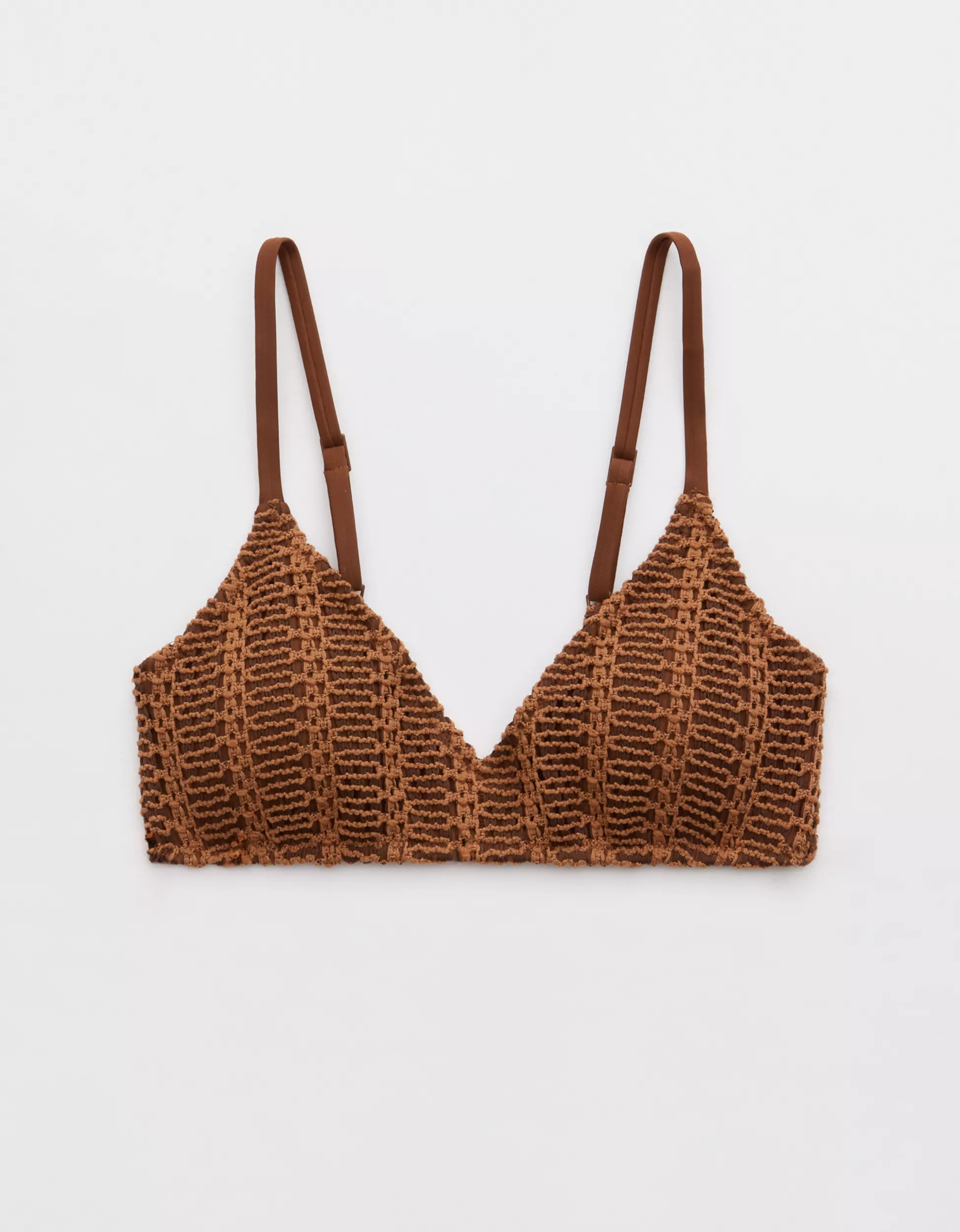 Aerie Cloudweave Crochet Voop Bikini Top | Aerie