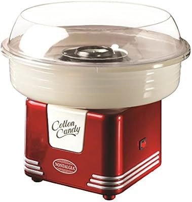 Nostalgia PCM405RETRORED Hard and Sugar Free Countertop Cotton Candy Maker, Includes 2 Reusable C... | Amazon (US)