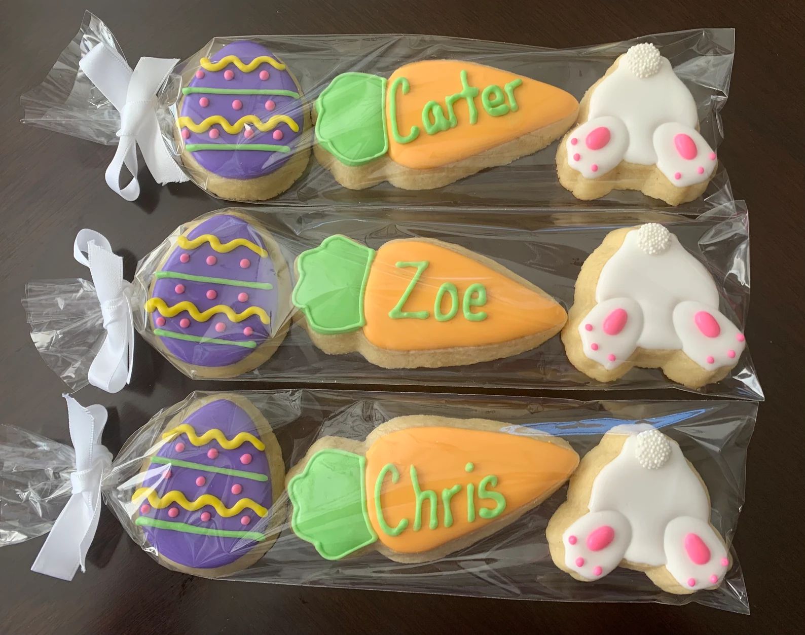 Personalize Easter Cookie Sleeves | Place Settings | Office gifts | Easter Basket gifts | | Etsy (US)