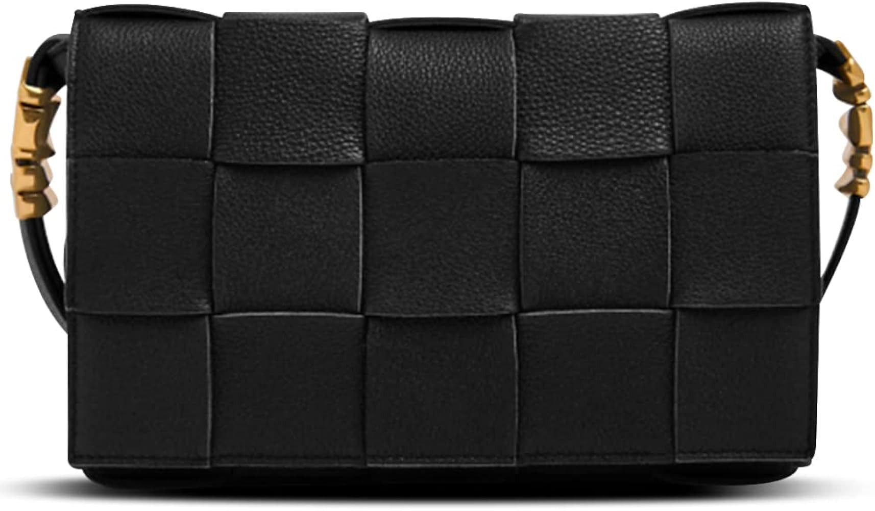 Bottega Woven Crossbody Bag Dupes For Women Padded Cassette Shoulder Bag Leather Sling Fashion Ba... | Amazon (US)