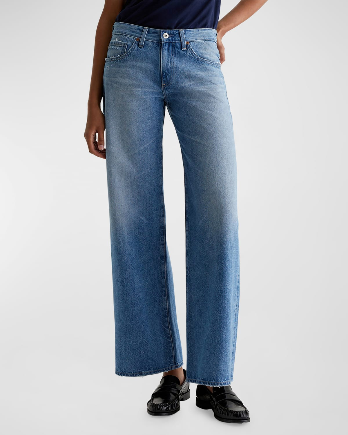 Adria Wide-Leg Jeans | Neiman Marcus