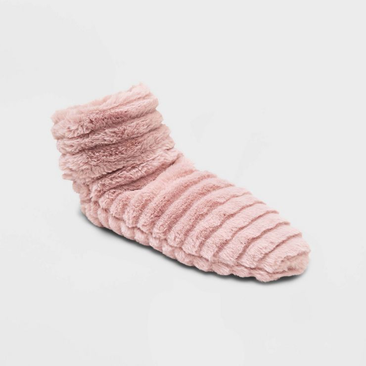 Women's Faux Fur Booties with Grippers | Target