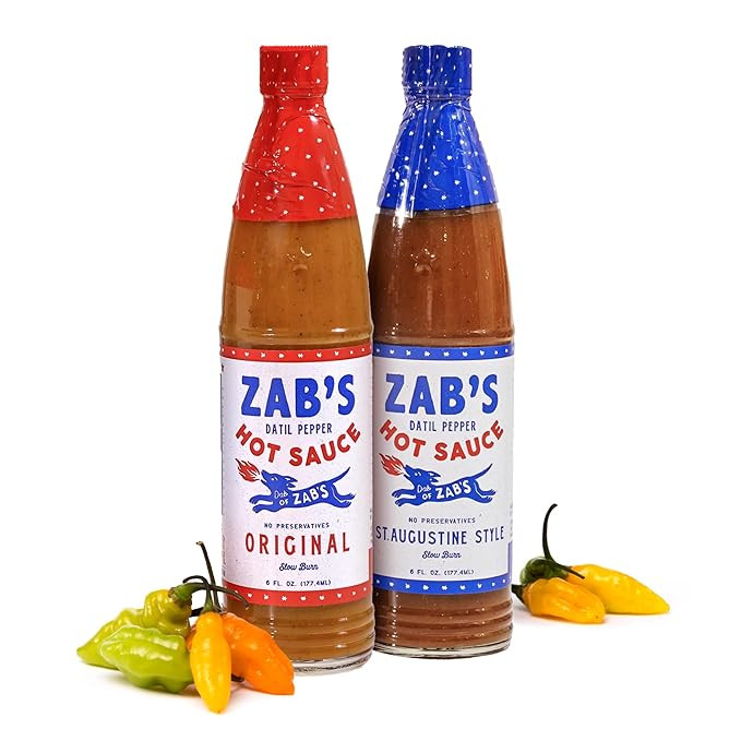 Zab's Hot Sauce Variety Pack, Original and St. Augustine Style (6oz Each, 2 Pack), Naturally Swee... | Amazon (US)