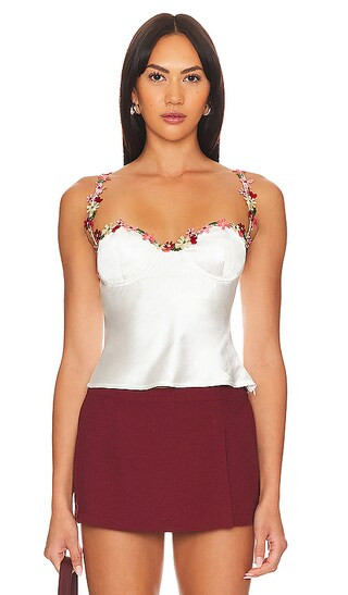 Enid Bustier Top in White | Revolve Clothing (Global)