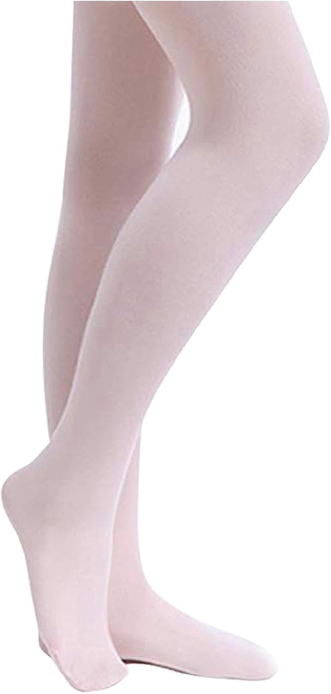 Stelle Girls' Footed Ballet Tights for Dance Class Toddler Kids 2T-15Y | Amazon (US)