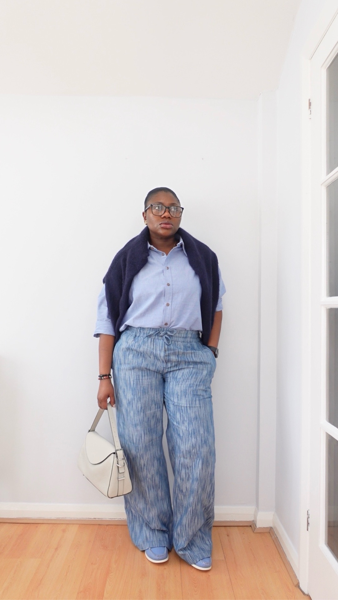 Wuixk church outfit check 🩵 #whatiworetoday #ootd #modestfashion #frenchconnection
Denim trouser : @frenchconnection 
Shoes: #joules
Bag: @mintvelvet 


#LTKuk #LTKspring #LTKluxury
