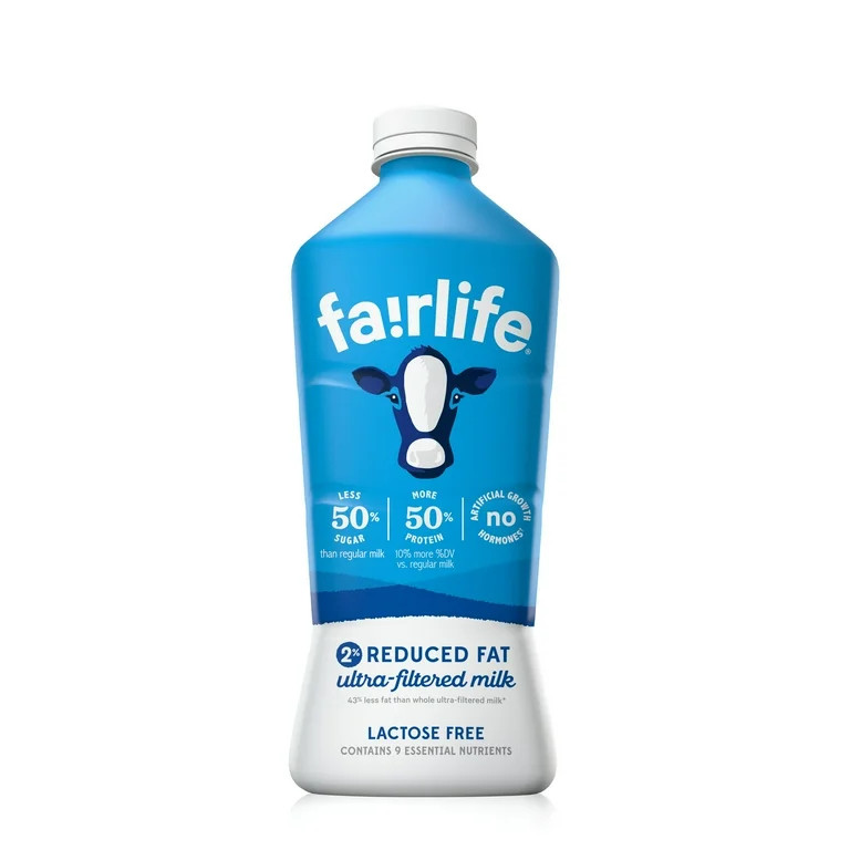 fairlife Lactose Free 2% Reduced Fat Ultra Filtered Milk, 52 fl oz | Walmart (US)