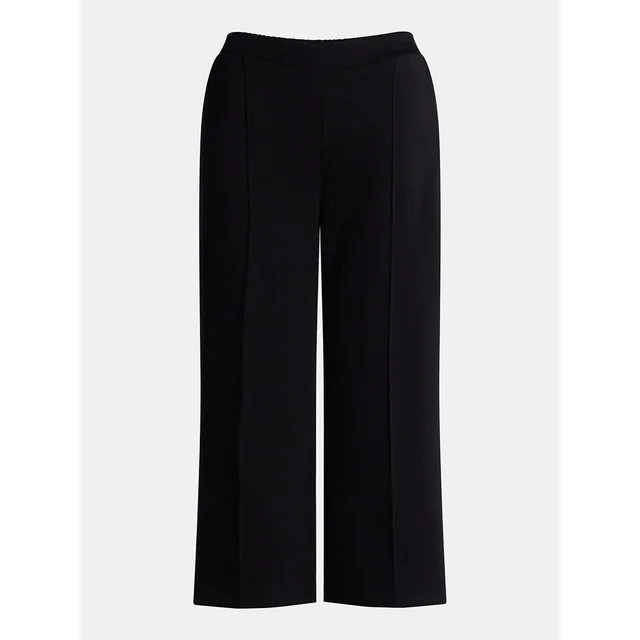 Scoop Women's and Women's Plus Scubaknit Cropped Pants, Sizes XS-4X | Walmart (US)