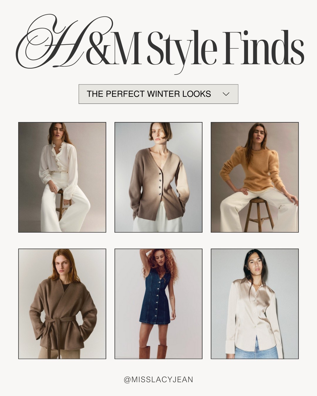 H&M Winter Outfits ❄️

hm winter // hm outfit // hm haul // winter outfits // winter fashion // winter style // casual style // winter outfit ideas // elevated casual // old money style // winter fashion 2025 // affordable fashion

#LTKFindsUnder100 #LTKFindsUnder50 #LTKootd