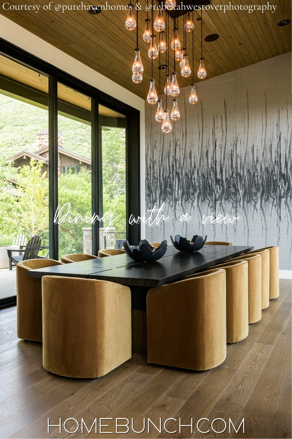 Dining with a view like this changes everything 🤍

Soft Benjamin Moore White Dove walls keep the space light and warm, allowing the scenery to become part of the design.

Shop similar dining pieces below 👇



Builder: @purehavenhomes 

Photography: @rebekahwestoverphotography.

See the full house tour:
https://www.homebunch.com/utah-organic-modern-home/

#LTKmorningroutine #LTKmomlife #LTKHome