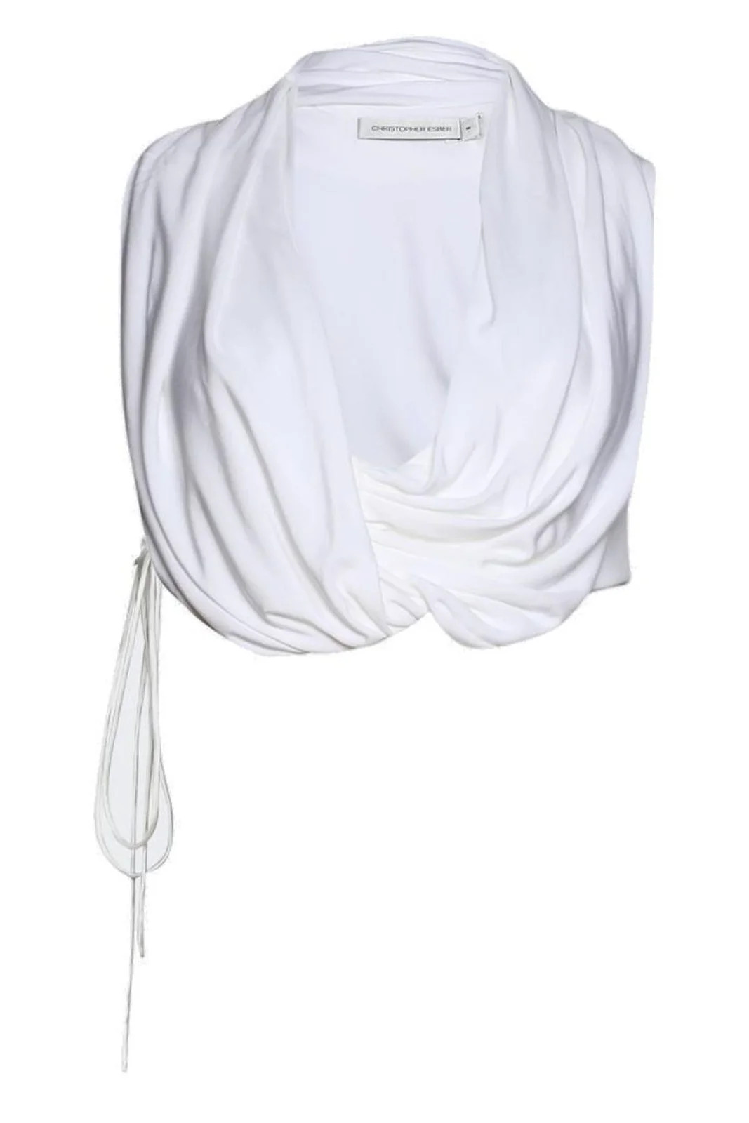 Christopher Esber Interlock Jersey Drape Top | Cettire Global