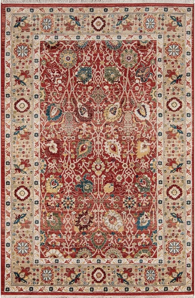 Momeni Lenox Area Rug, 7'6" X 9'6", Red | Amazon (US)