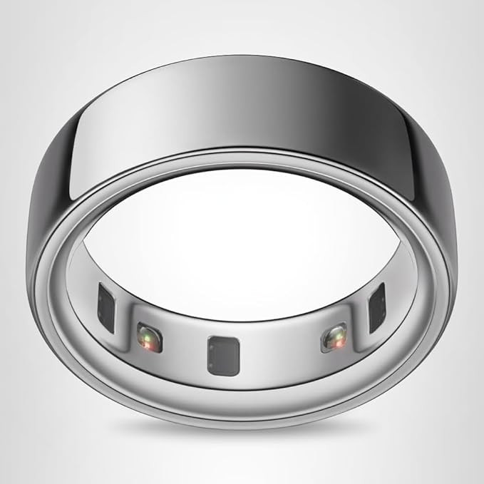 Oura Ring 4 - Silver - Size 11 - Smart Ring - Unique Sizing, Not Standard US Ring Sizes - Size Fi... | Amazon (US)