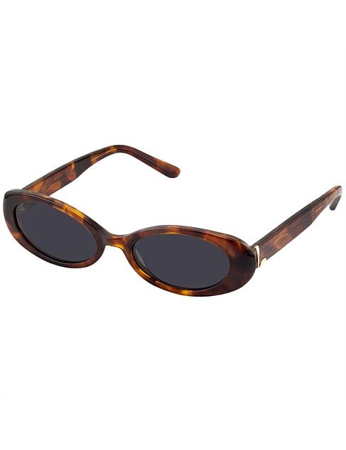 Luv Lou the Morgan Tort Oval Sunglasses | David Jones | David Jones (Australia & New Zealand)