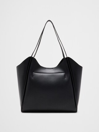 Vegan Leather Modern Bucket Tote | Banana Republic Factory