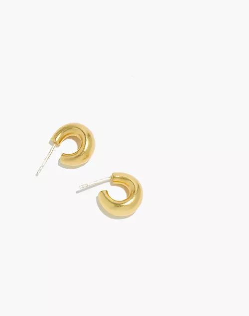 Chunky Huggie Hoop Earrings | Madewell