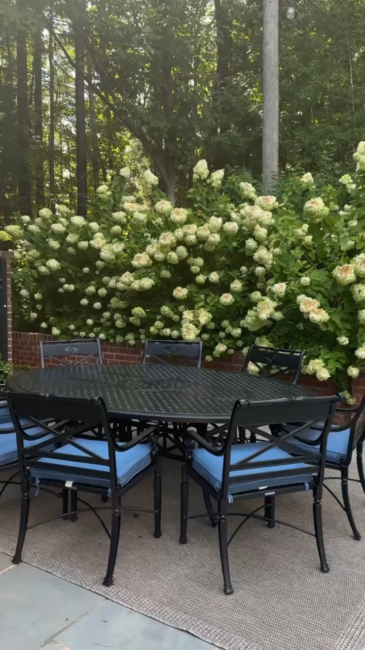 Our outdoor dining table is from Frontgate and works so well with our other outdoor furniture. Also linked a great double take that's $1,600 for the set (seats 8!). 

 #LTKSeasonal #LTKHome