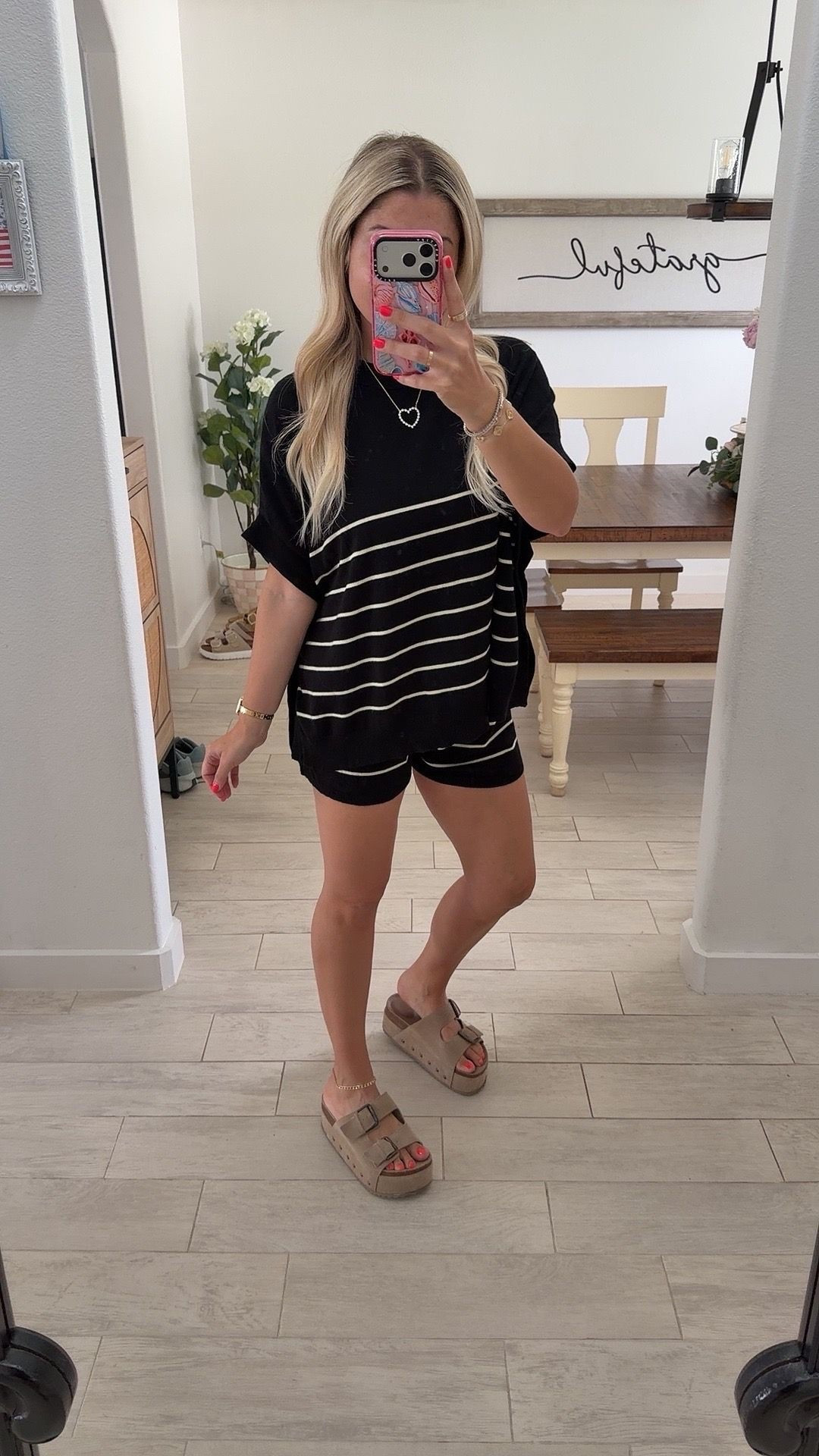 Summer outfit
Matching set small
Platform Sandals tts

#LTKootd #LTKSaleAlert