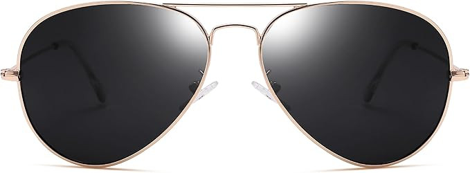 NULOOQ Classic Aviator Sunglasses for Men Women – Polarized Lens Retro Driving Sun Glasses 58mm | Amazon (US)