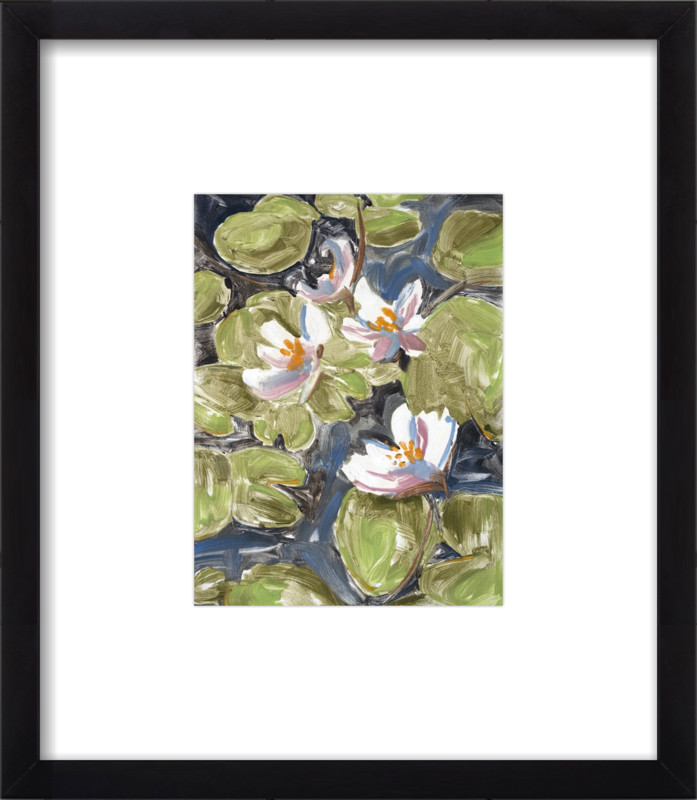 Pink And Blue Lilies | Artfully Walls