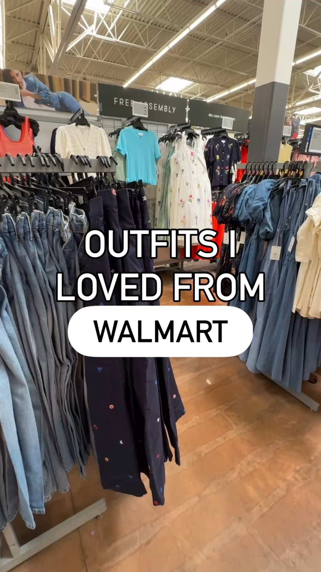 Instagram reel, Walmart style, Walmart outfit, Walmart fashion, Walmart try on, time and tru, free assembly

#LTKootd #LTKmomlife