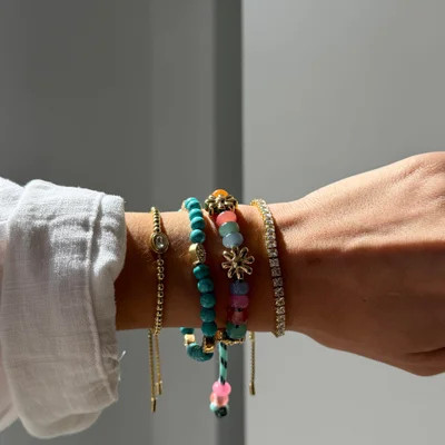 Valerie Bezel Pisa Bracelet - Crystal | BaubleBar