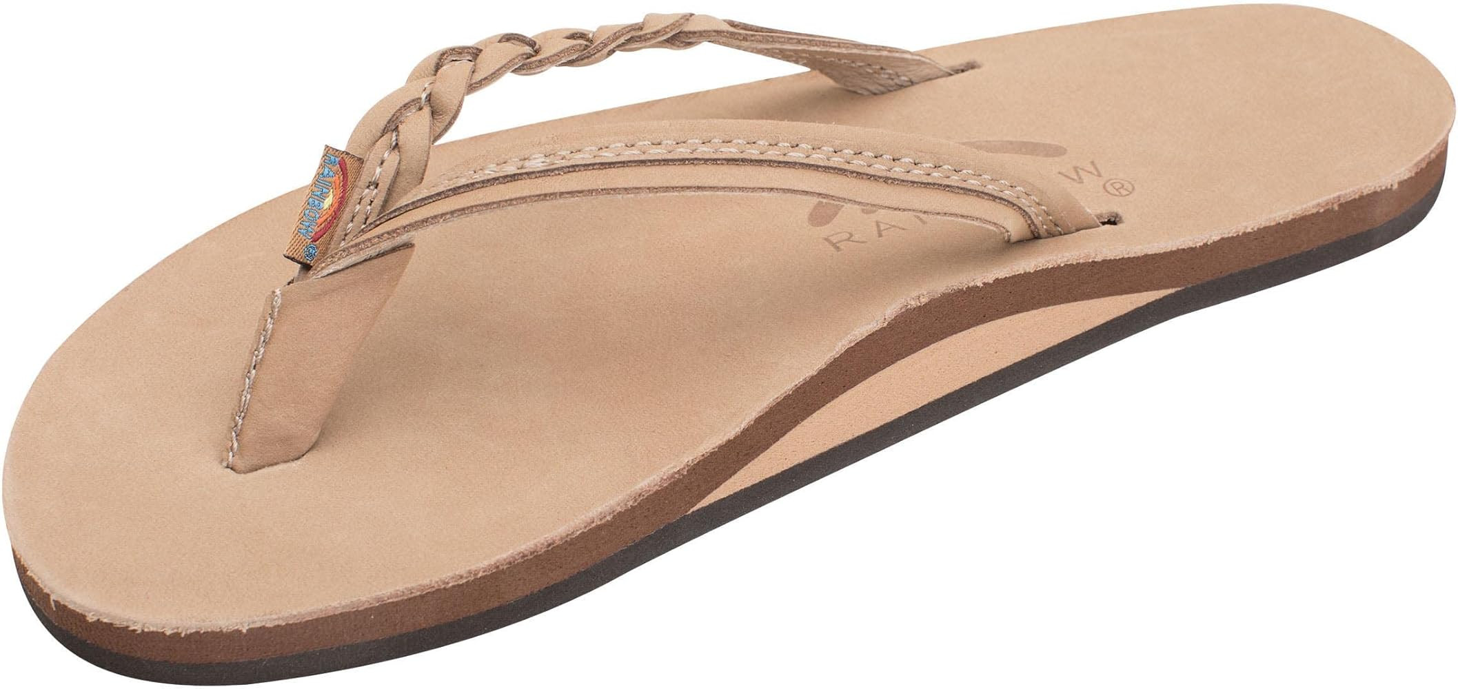 Rainbow Sandals Women’s Flirty Braidy Premier Leather w/Single Braided Strap | Amazon (US)