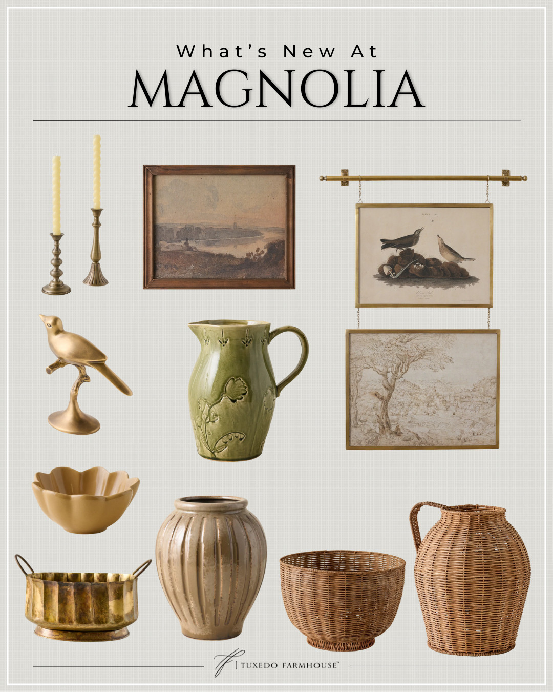 New Magnolia Market finds 🤍

Warm brass accents, vintage-inspired art, and beautiful woven textures—these pieces are perfect for adding timeless charm to your home this season.

Shop my Magnolia favorites!

Seasonal, home decor, accent chairs, rugs, wall art, frames, pillows, lamps, baskets, candles, books, coffee tables, ottomans, trays, bowls, consoles, accent tables 

 
