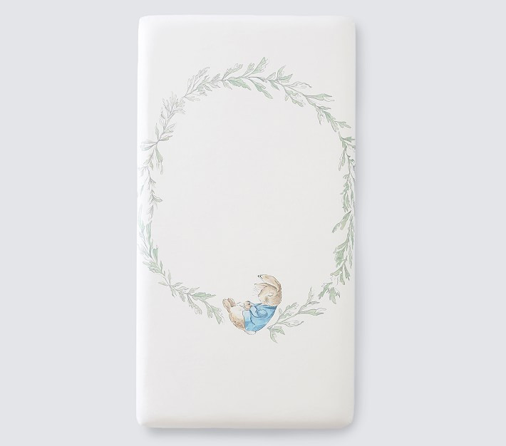 Peter Rabbit™ Picture Perfect Organic Crib Fitted Sheet | Pottery Barn Kids