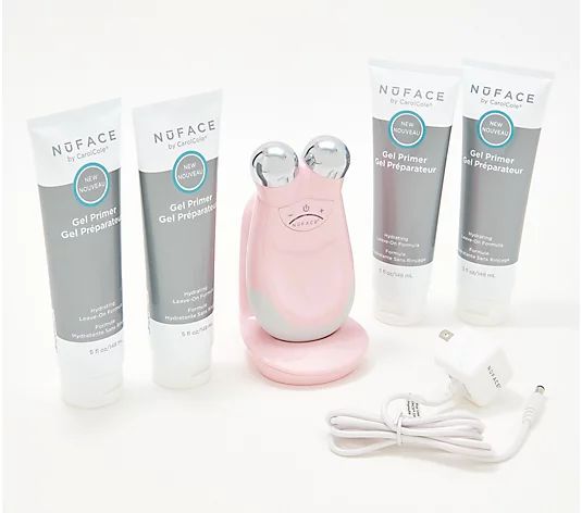 NuFACE Trinity Facial Toning Device w/ 1-Year Supply of Gels - QVC.com | QVC