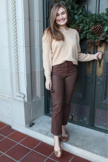 I’m pairing Black Friday with Small Business Saturday in tomorrow’s Thanksgiving outfit! This v-neck sweater by @jcrew is a great match for a leather pant from @joesjeans found at Yarid’s! Shop my look on @shop.ltk! 

#LTKSeasonal #LTKHoliday #LTKstyletip