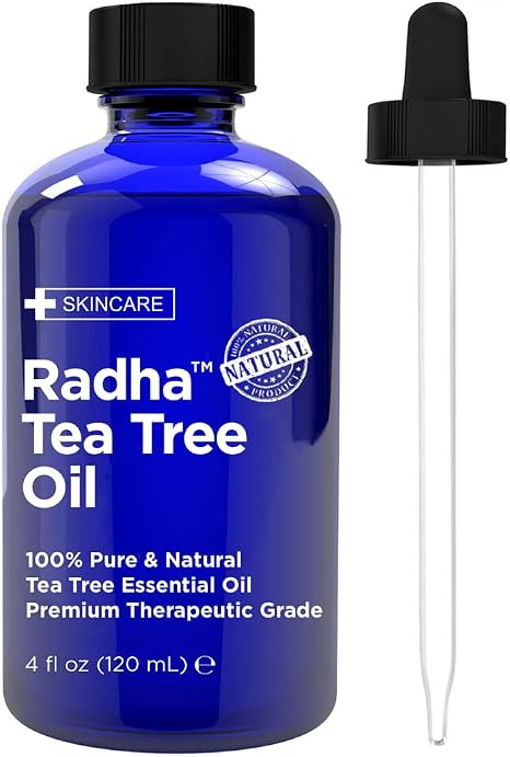 Radha Beauty Tea Tree Essential Oil 4 oz. - 100 Percent Pure & Natural Therapeutic Grade - DYI So... | Amazon (US)