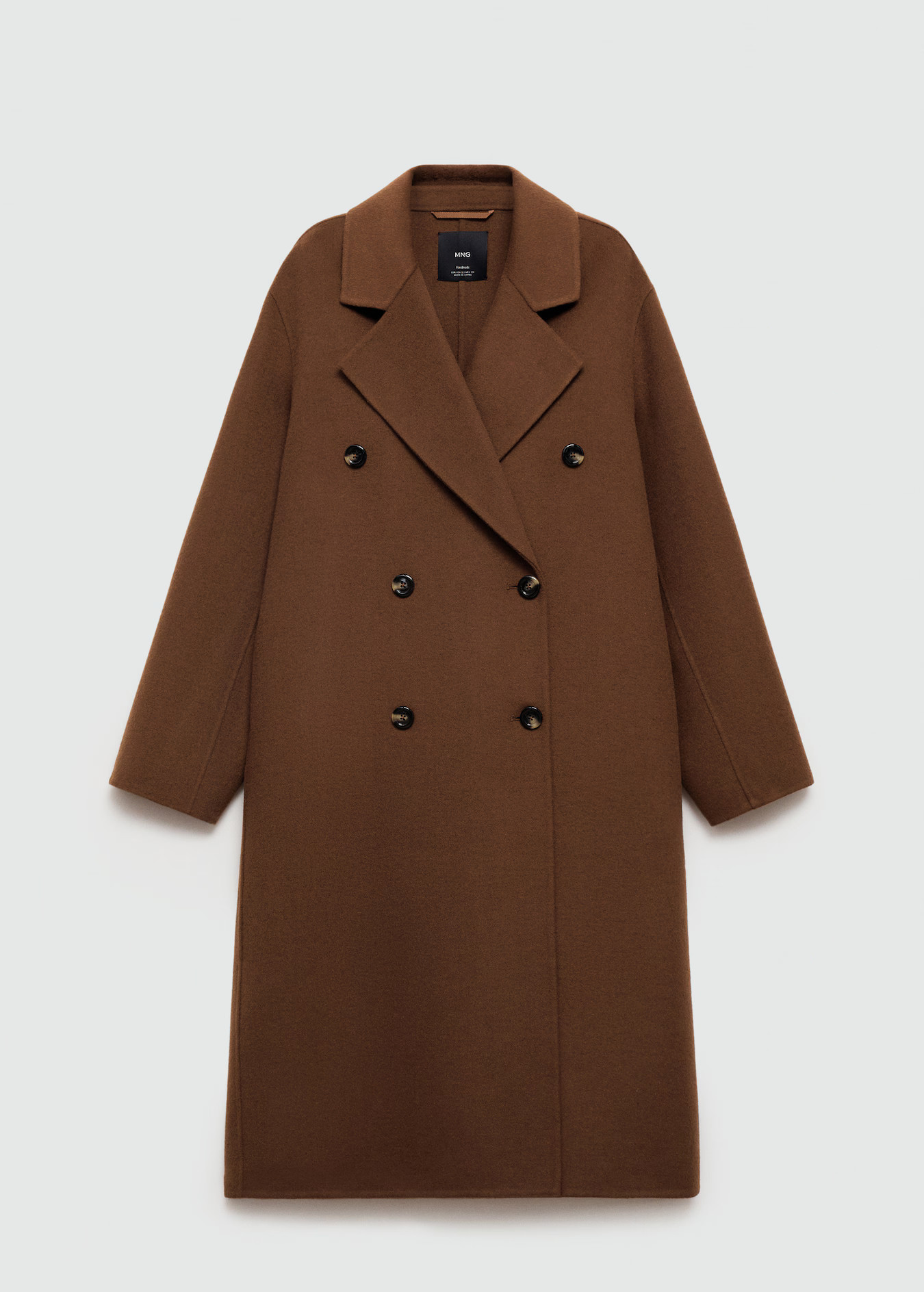 Handmade oversized wool coat | MANGO (US)
