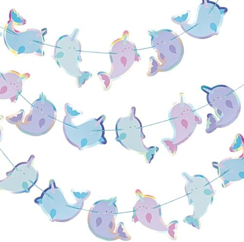 Amazon.com: NARWHAL Party Banner - Party Decor - 1 Piece : Home & Kitchen | Amazon (US)