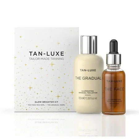 TAN-LUXE Glow Brighter Kit - Illuminating Gradual Tan Lotion and Self-Tan Drops - Medium/Dark - Cruelty Free & Vegan | Walmart (US)