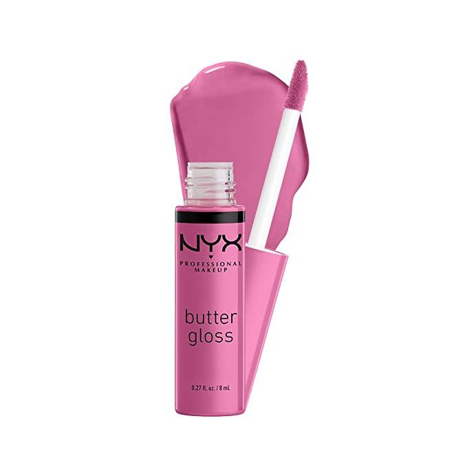 NYX PROFESSIONAL MAKEUP Butter Gloss, Non-Sticky Lip Gloss - Merengue (Pink Lilac) | Amazon (US)