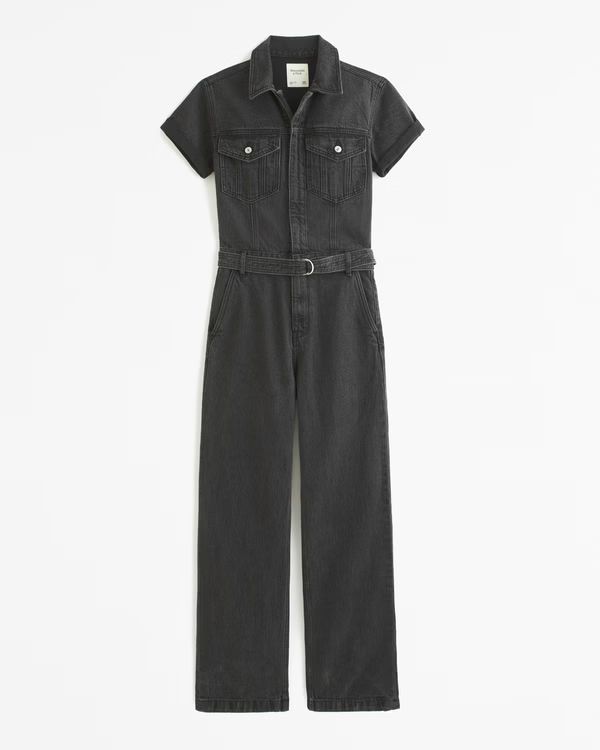 90s Relaxed Denim Jumpsuit | Abercrombie & Fitch (US)