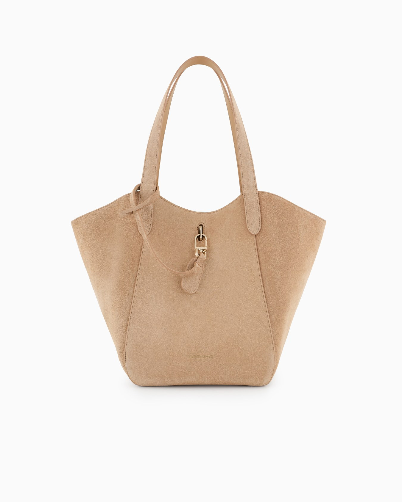 Medium suede handbag | Armani US
