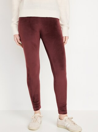 High Waisted Velvet Leggings for Women | Old Navy (US)