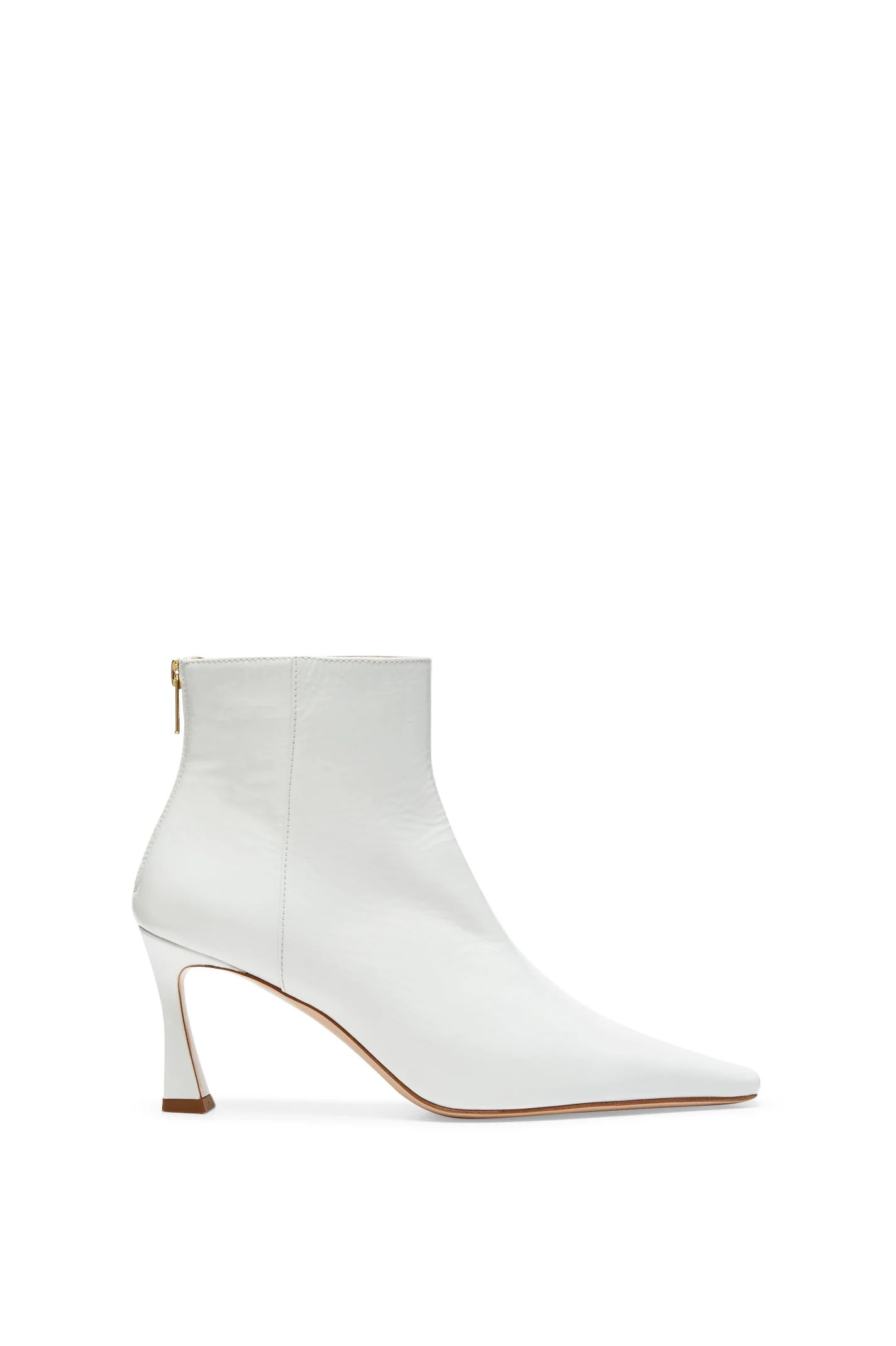 CRINKLE LEATHER ANKLE BOOT 7.5 - WHITE - Scanlan Theodore | Scanlan Theodore US
