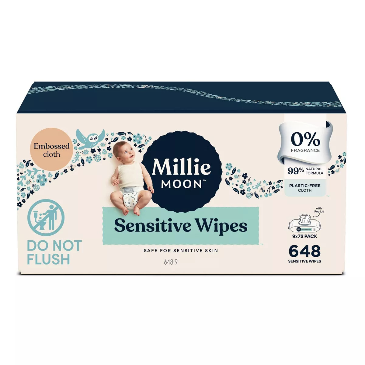 Millie Moon Sensitive Wipes Multi Bag - 216ct | Target
