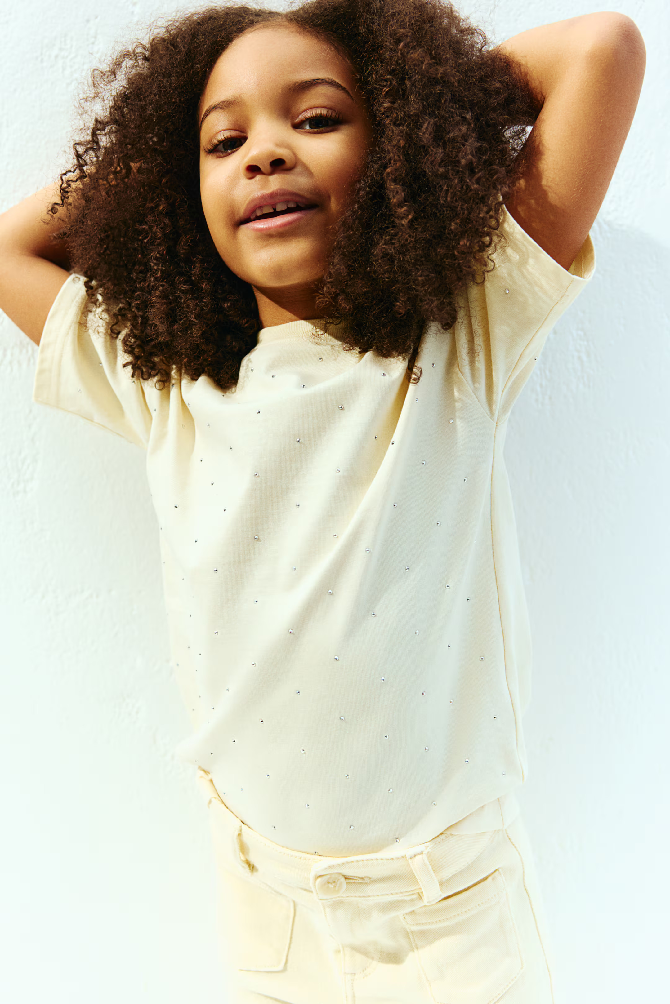 Rhinestone-Embellished T-Shirt | H&M (US + CA)