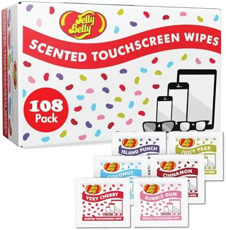 JELLY BELLY Scented Wipes, 6 Assorted Scents Eye Glasses Cleaner Wipes, Lens Cleaners for Sunglas... | Amazon (US)