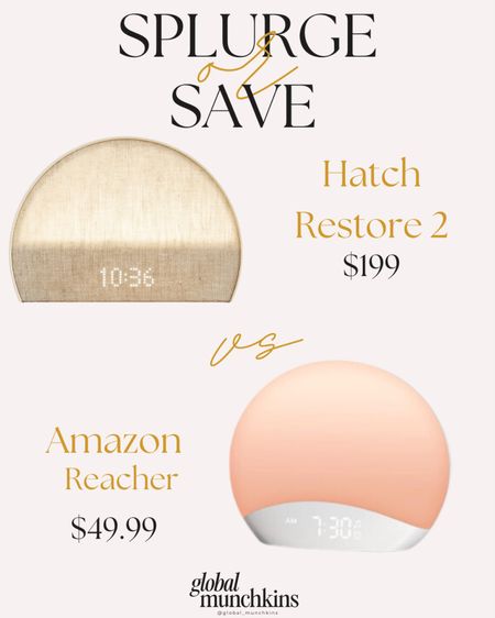 Splurge or save! The Hatch restore has changed my mornings! I love the sound machine and the slow to wake. Helps me wake up in the morning and I feel rested! Found a similar one on Amazon for a cheaper price with great reviews!

#LTKover40 #LTKhome #LTKfitness