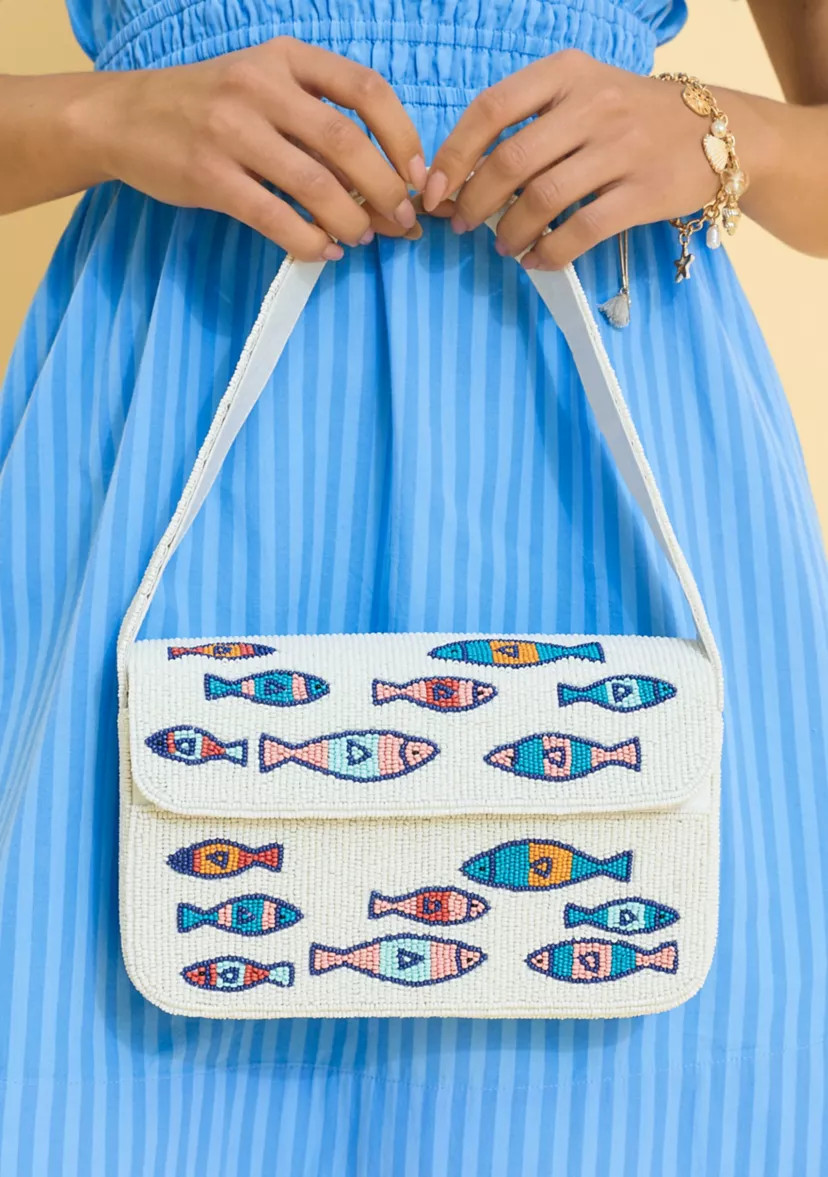Sewing Down South x Crown & Ivy\u2122 Beaded Shoulder Bag | Belk