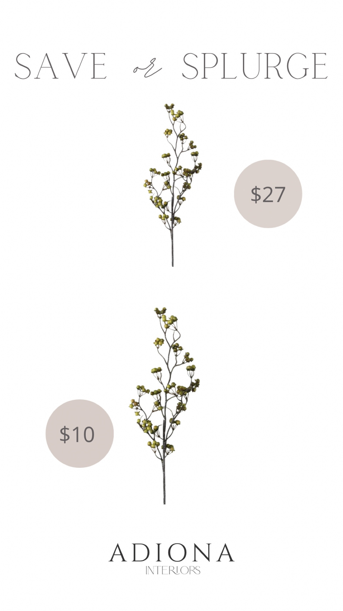 Faux stem 

Save or splurge, Walmart find, target fund, budget decor 

#LTKSaleAlert #LTKHome #LTKSeasonal