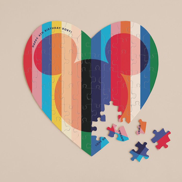 60 Piece Custom Heart Puzzle | Minted