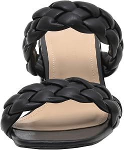 CUSHIONAIRE Women's Onyx braided Heel Sandal +Memory Foam Wide Widths Available | Amazon (CA)