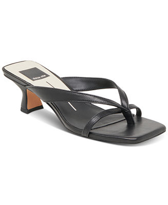 Women's Brevel Thong Low Block Heel Dress Sandals | Macy's