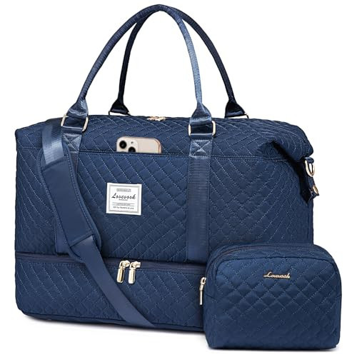 LOVEVOOK Travel Duffle Bag,Weekender Bags for Women with Shoe Compartment,Carry on Overnight Bag with Toiletry Bag,Gym Duffel Bag with Wet Pocket,Hospital Bags for Labor and Delivery | Amazon (US)